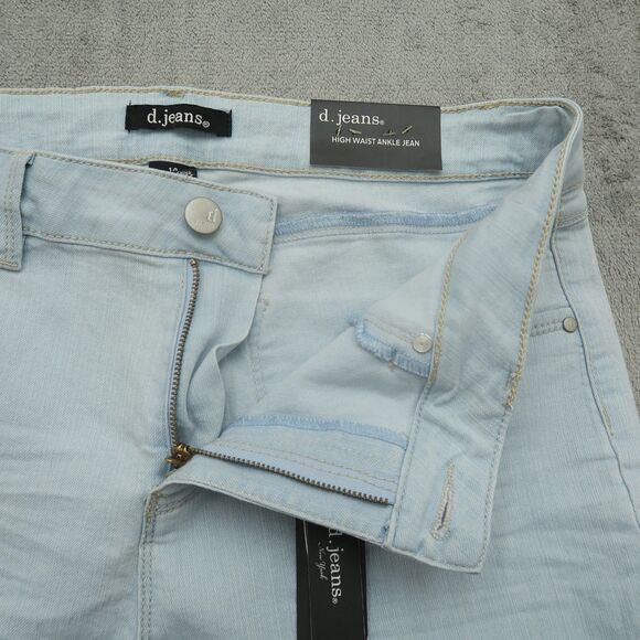 D. Jeans Women's Size 14 Blue High-Waist Ankle Modern Fit Denim 27" Inseam NWT - Picture 2 of 16